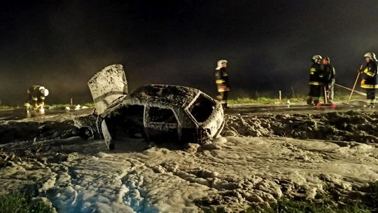 Pożar samochodu miał być w Chlebnej. Okazało się, że był w Polanach