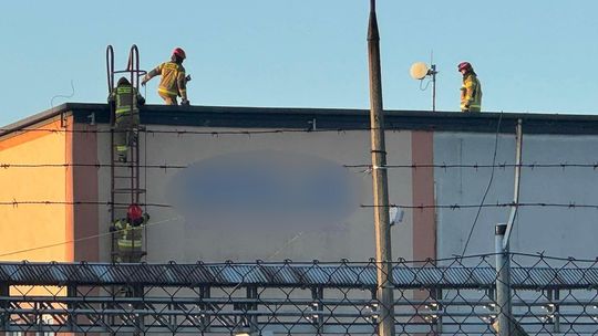 Pożar w hali produkcyjnej na Tysiąclecia