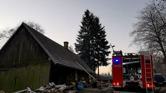Pożar w jednym z domów przy Wiklinowej w Krośnie