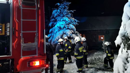 Pożar w jednym z domów w Komborni