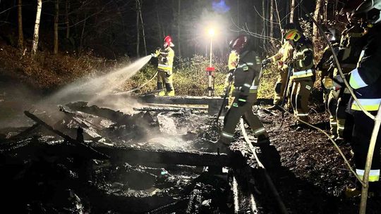 Pożar w Kopytowej. W akcji cztery zastępy straży pożarnej