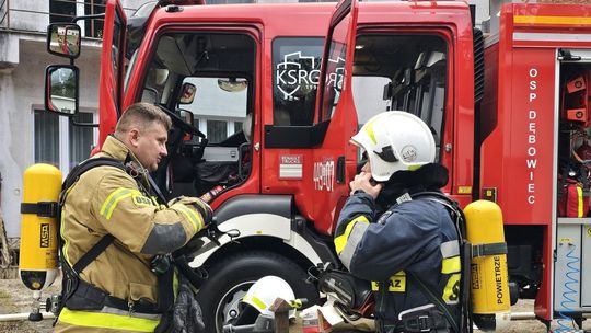 Pożar w kotłowni Sanktuarium Matki Bożej Saletyńskiej w Dębowcu