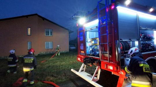 Pożar w Krościenku Wyżnym. Interweniowało pięć zastępów straży pożarnej