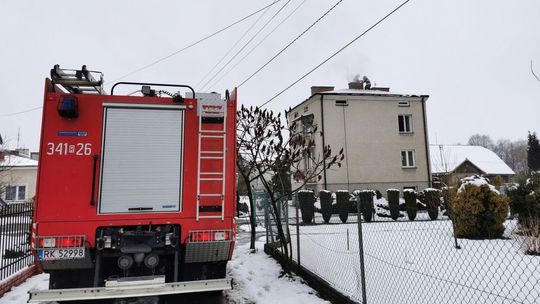 Pożar w murowanym budynku przy Jasnej