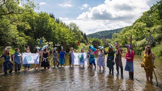 Protesty w Myscowej. Głos sprzeciwu przeciwko zalaniu wsi