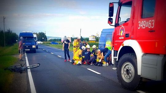 ? Pustyny/DK19. Samochodem potrącił rowerzystkę [AKTUALIZACJA]
