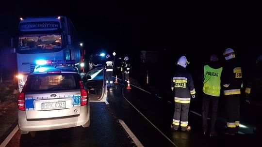 PUSTYNY: Potrącenie mężczyzny na DK19