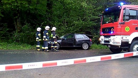 ROGI: Samochód uderzył w drzewo