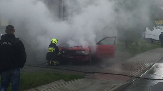 RÓWNE: Pożar samochodu na ulicy Długiej