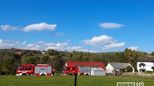 Rozszczelnienie instalacji gazowej w jednym z domów w Żeglcach