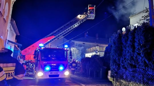 RYMANÓW: Pożar poddasza w kamienicy