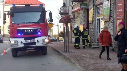 Rymanów: Pożar w sklepie papierniczym