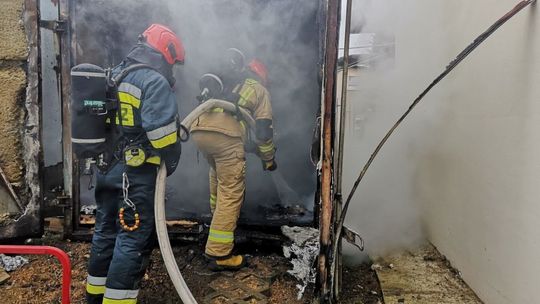 ? Rymanów. Pożar w stolarni przy Zielonej