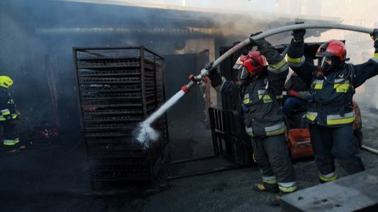 RYMANÓW: Pożar w zakładzie obróbki drewna
