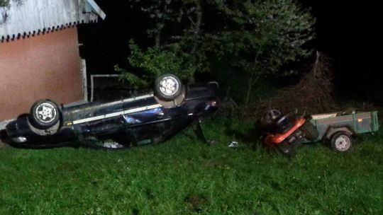 RYMANÓW: Samochodem prawie wjechał w dom