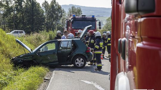 RYMANÓW: Zderzenie dwóch samochodów