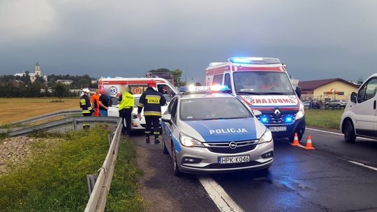 RYMANÓW: Zderzenie samochodów na DK28. Pomoc niosły Misie Ratownisie