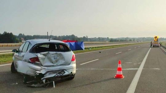 Śmiertelny wypadek na autostradzie A4. Zginęła 71-latka