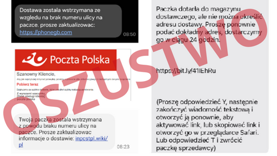 SMS z informacją o wstrzymanej paczce może być oszustwem