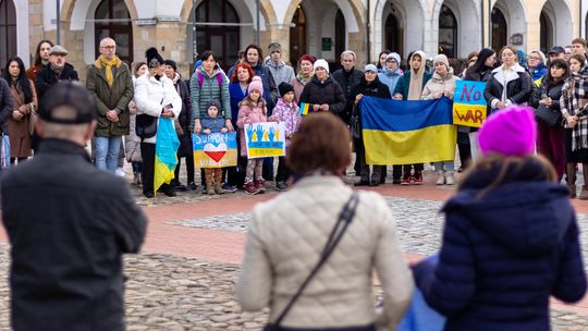 W Krośnie solidarni z Ukrainą [ZDJĘCIA]