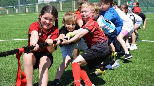 Sportowy festyn z okazji Dnia Dziecka w ZSP Rymanów