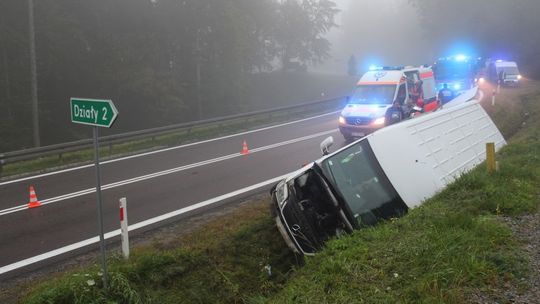 Straż i policja interweniują w GDDKiA. DK19 w Woli Komborskiej ma być bezpieczniejsza