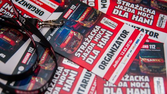 Strażacka Jazda Nocą dla chorej Hani: Informacje organizacyjne