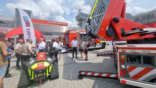 Targi IFRE-EXPO w Kielcach. Strażacy z naszego powiatu również je odwiedzili