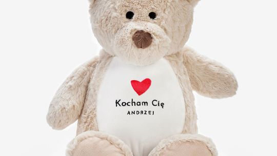 Pluszowy miś KOCHAM CIĘ na Walentynki