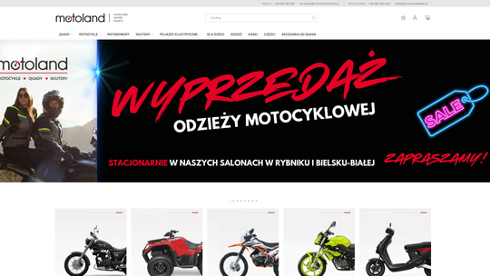 Trendy w sklepie motocyklowym