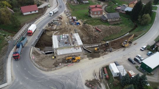Trwa budowa mostu na DK19 w Jasienicy Rosielnej