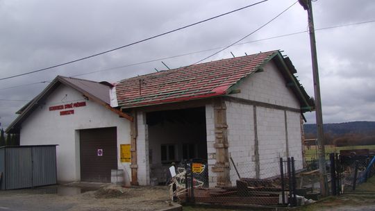 Trwa rozbudowa remizy OSP Dobieszyn