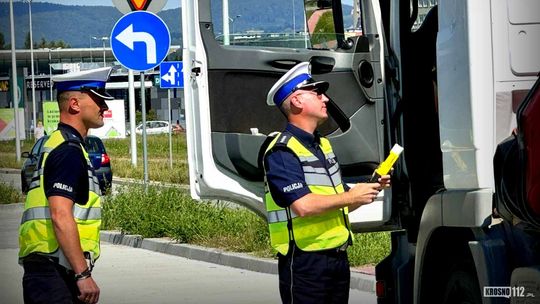 "Trzeźwy poranek" na drogach Krosna. Ujawniono m.in. pijanego kierowcę ciężarówki