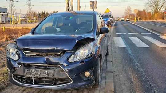 Trzy pojazdy zderzyły się na trasie Jasło-Krosno