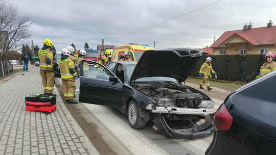 Trzy samochody zderzyły się w Świerzowej Polskiej