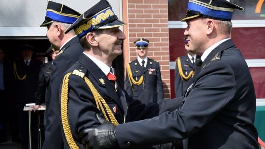 Uroczyste przekazanie obowiązków podkarpackiego komendanta wojewódzkiego PSP