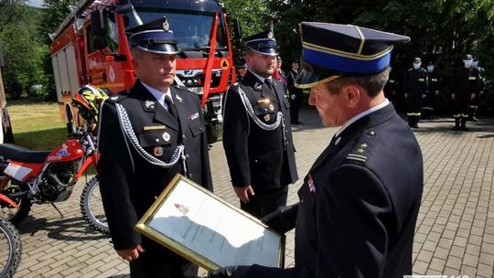 Uroczystość w Tylawie. Wejście OSP Tylawa do struktur KSRG, OSP Równe oficjalnie z nowym MANem