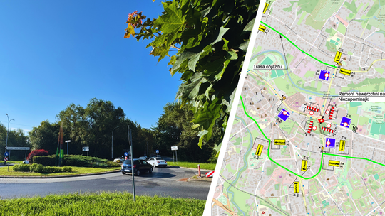 Uwaga kierowcy! Duże utrudnienia na rondzie Niezapominajki w Krośnie