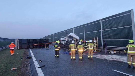 Uwaga! Wypadek na podkarpackim odcinku autostrady A4