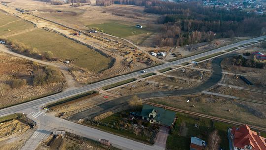 W Pustynach powstaje rondo i łącznik Krosna z S19 [POSTĘP PRAC]