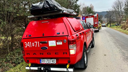 Węglówka. Mężczyzna stracił przytomność na rusztowaniu