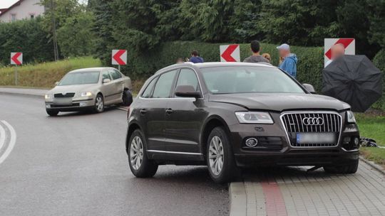 WOLA KOMBORSKA: Zderzenie trzech samochodów na DK19