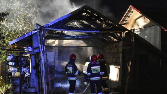 Wróblik Szlachecki: Nocny pożar warsztatu