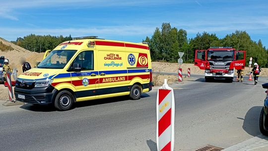 Wypadek 50-letniego motocyklisty na DK19. Śmigłowiec w akcji