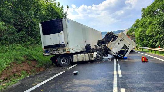 Wypadek ciężarówki na DK19 w Nowej Wsi. Droga zablokowana! [AKTUALIZACJA2]
