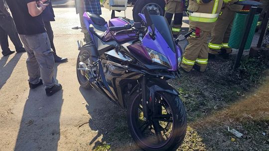 Wypadek motocyklistki w Jedliczu