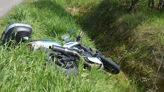 Wypadek motocyklistów na Przymiarkach w Bałuciance