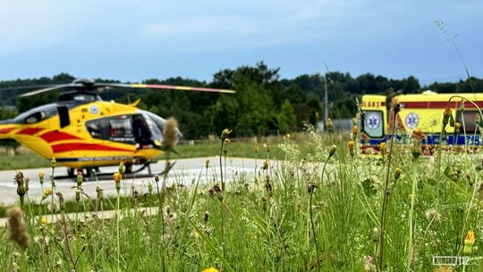 Wypadek na budowie ekspresowej S19. Mężczyzna spadł z wysokości