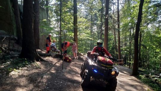 Wypadek na terenie Rezerwatu Prządki. Na pomoc ruszyli też ratownicy GOPR Bieszczady