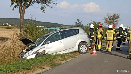 Wypadek pomiędzy Rymanowem a Sieniawą